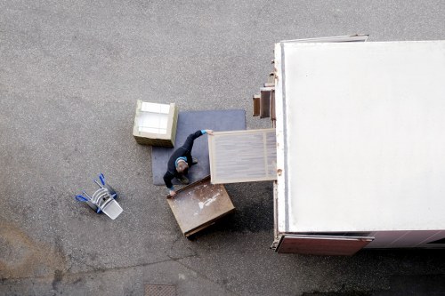 Packed boxes and careful loading for a home move in Eltham