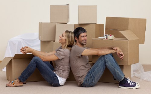 Local moving truck service handling furniture transport in Eltham
