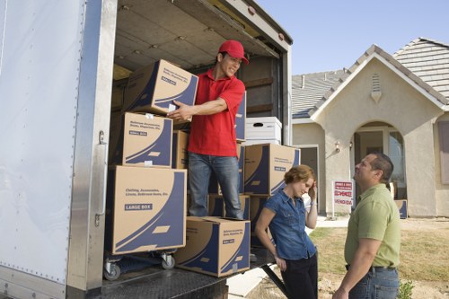 Packing and loading belongings into a removals van in Eltham